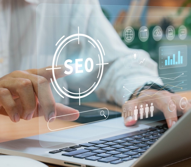 Brand Identity Package graphic showing business cards