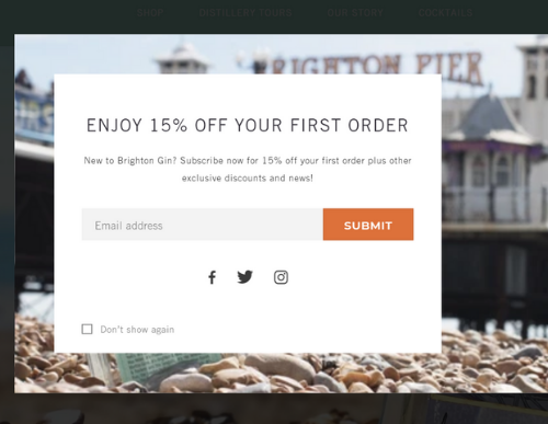 Digital activities for Brighton Gin- pop-up