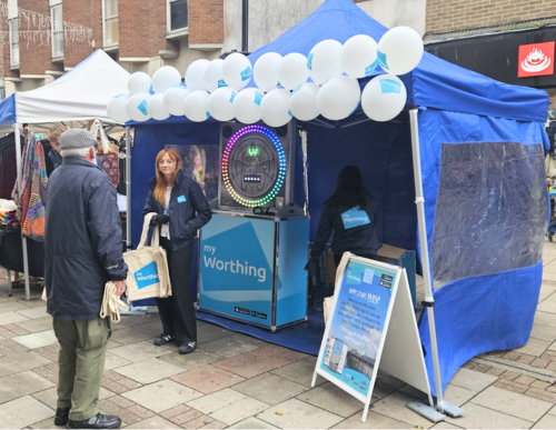 The Shake It Up Creative marketing campaign team in action for myWorthing