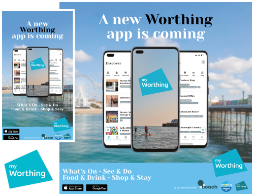 Social media marketing for the BEACH campaign in Worthing