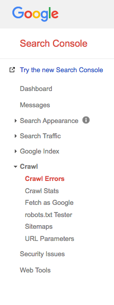 Google search console crawl stats to look into website traffic drops
