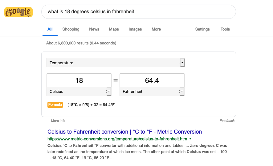 A rich snippet example - how to optimise for zero click searches