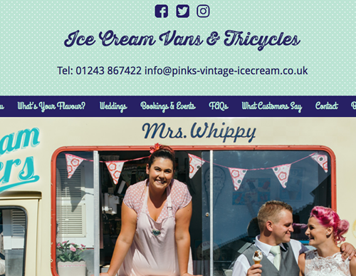 Pinks Vintage Ice Cream